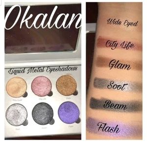 Okalan Liquid Metal Eye shadow Cream Palette
